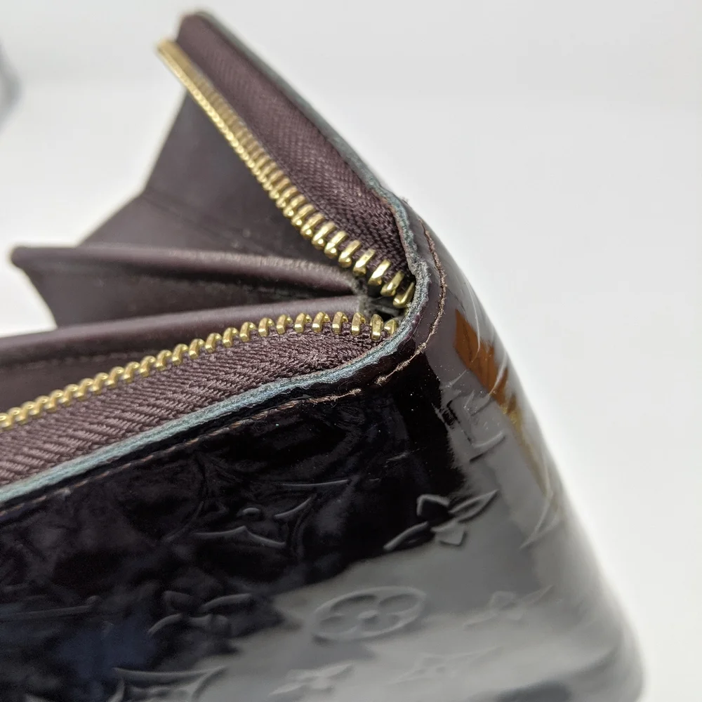 Louis Vuitton Monogram Vernis amaranth wallet zip - Picture 9 of 15